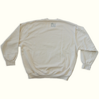 RAW COLOR COTTON SWEATER WITH QUMOOTH SILK SCREEN PRINT back