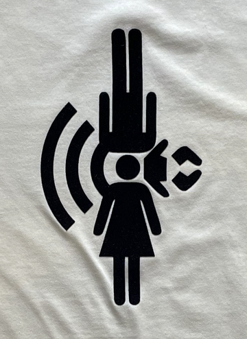 100% Supima Cotton Cream coloured t-shirt with WiFi pictogram of female, male and baby icons